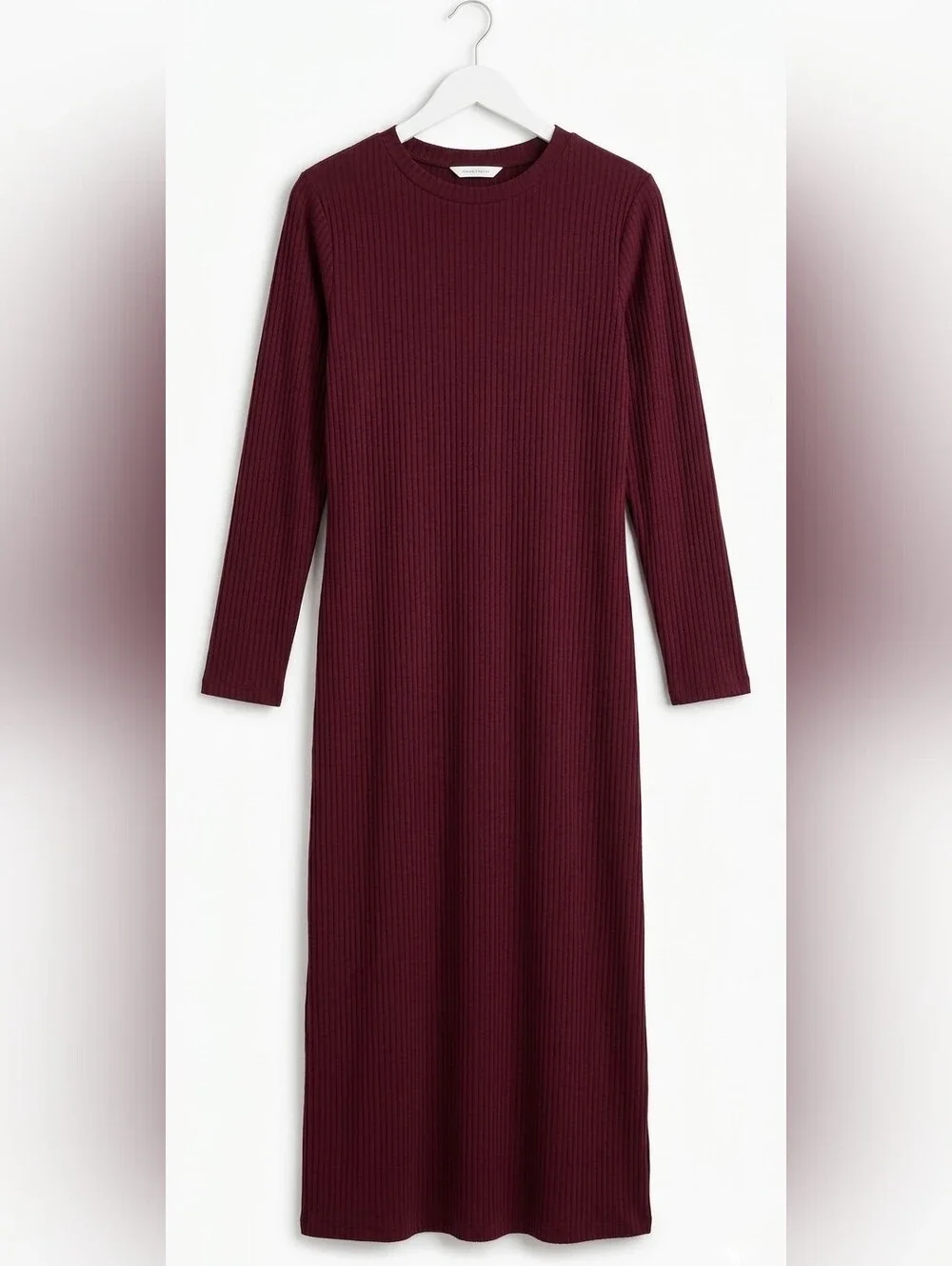 Universal Standard Geneva Crew Neck  Asymmetrical Dress in Jam Size Small =14W - Picture 4 of 12